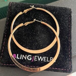 Rose gold hoops by viviglam 🌹🌹